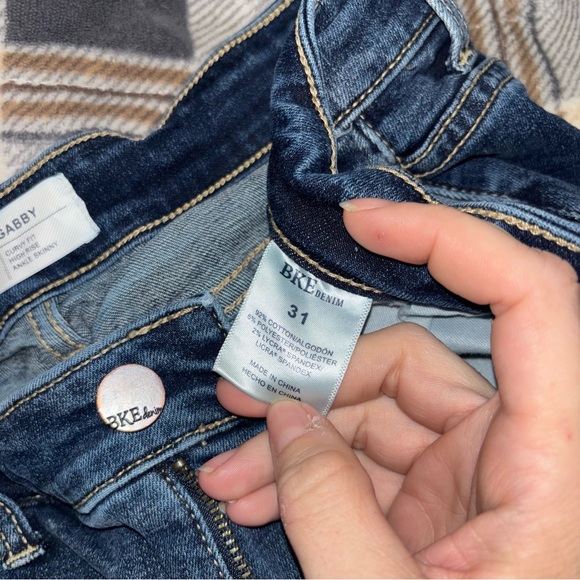 BKE Dark Blue Distressed Skinny Jeans 31 - Picture 9 of 9